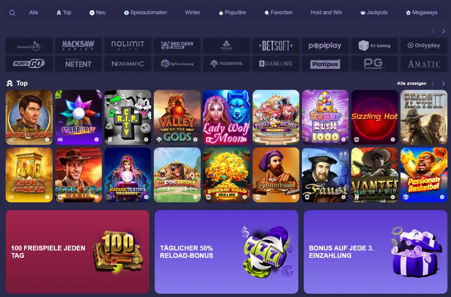 Opabet Casino Startseite